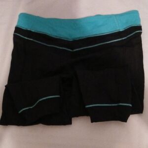 Lululemon Athletica Black and Teal Leggings